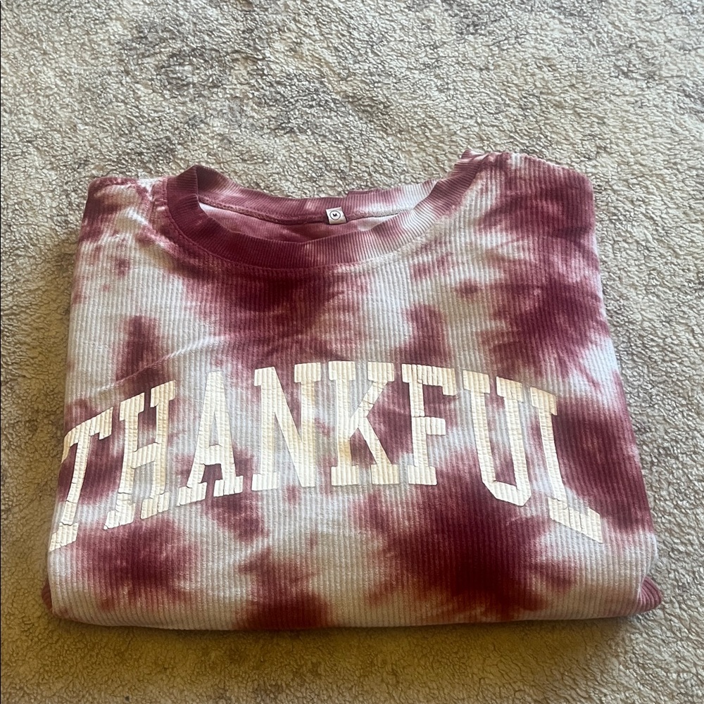 Tie-Dye Thankful Sweatshirt